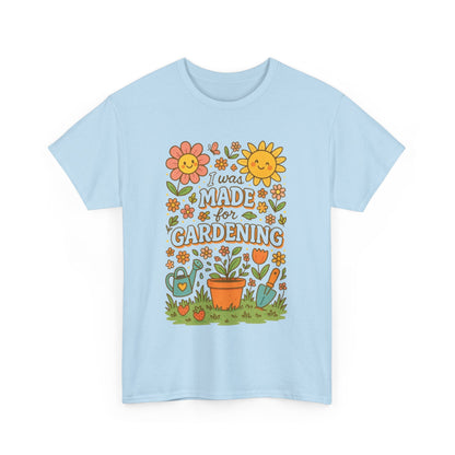 Gardening Lover's Heavy Cotton Tee, Plant Enthusiast Gift, Spring T-Shirt, Gardening Apparel, Nature Lover Shirt, Earth Day Gift