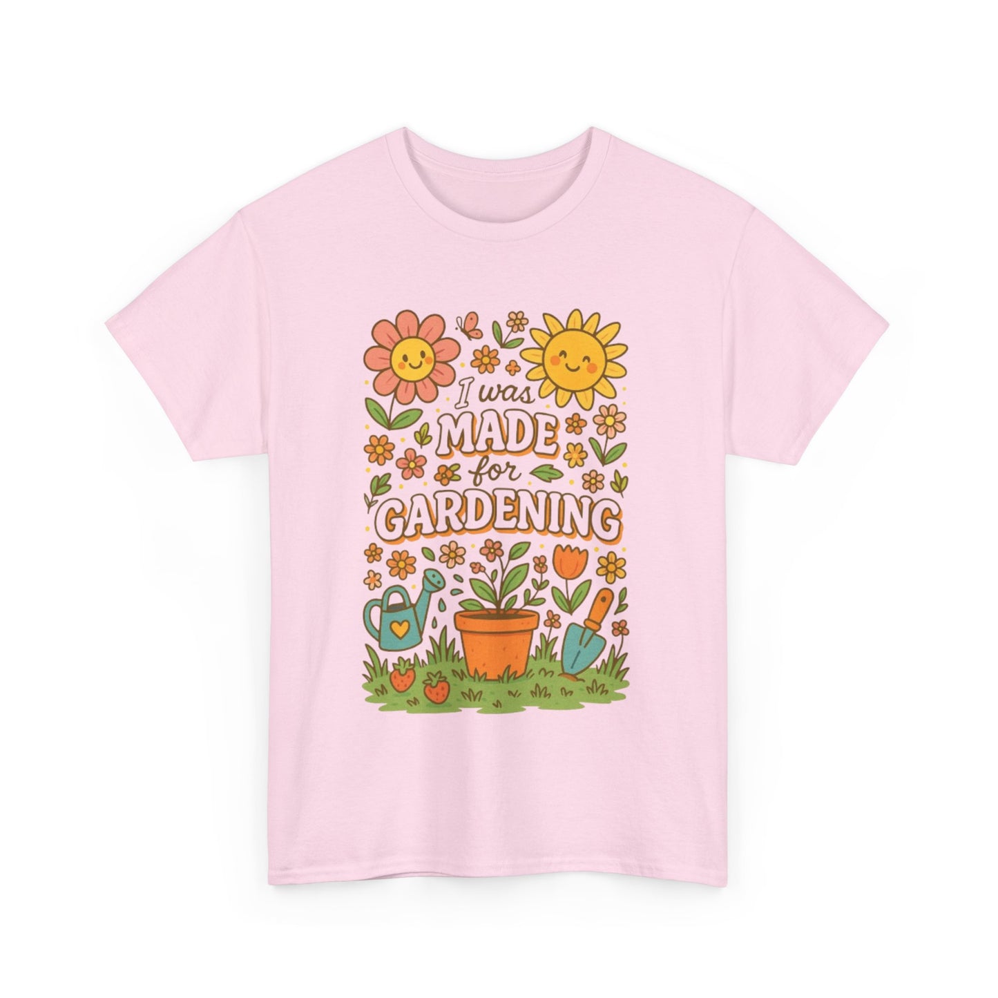 Gardening Lover's Heavy Cotton Tee, Plant Enthusiast Gift, Spring T-Shirt, Gardening Apparel, Nature Lover Shirt, Earth Day Gift