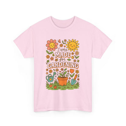 Gardening Lover's Heavy Cotton Tee, Plant Enthusiast Gift, Spring T-Shirt, Gardening Apparel, Nature Lover Shirt, Earth Day Gift