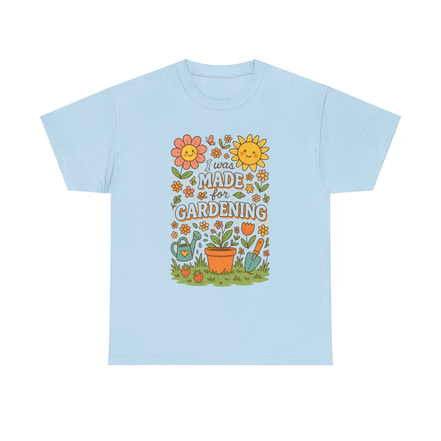 Gardening Lover's Heavy Cotton Tee, Plant Enthusiast Gift, Spring T-Shirt, Gardening Apparel, Nature Lover Shirt, Earth Day Gift