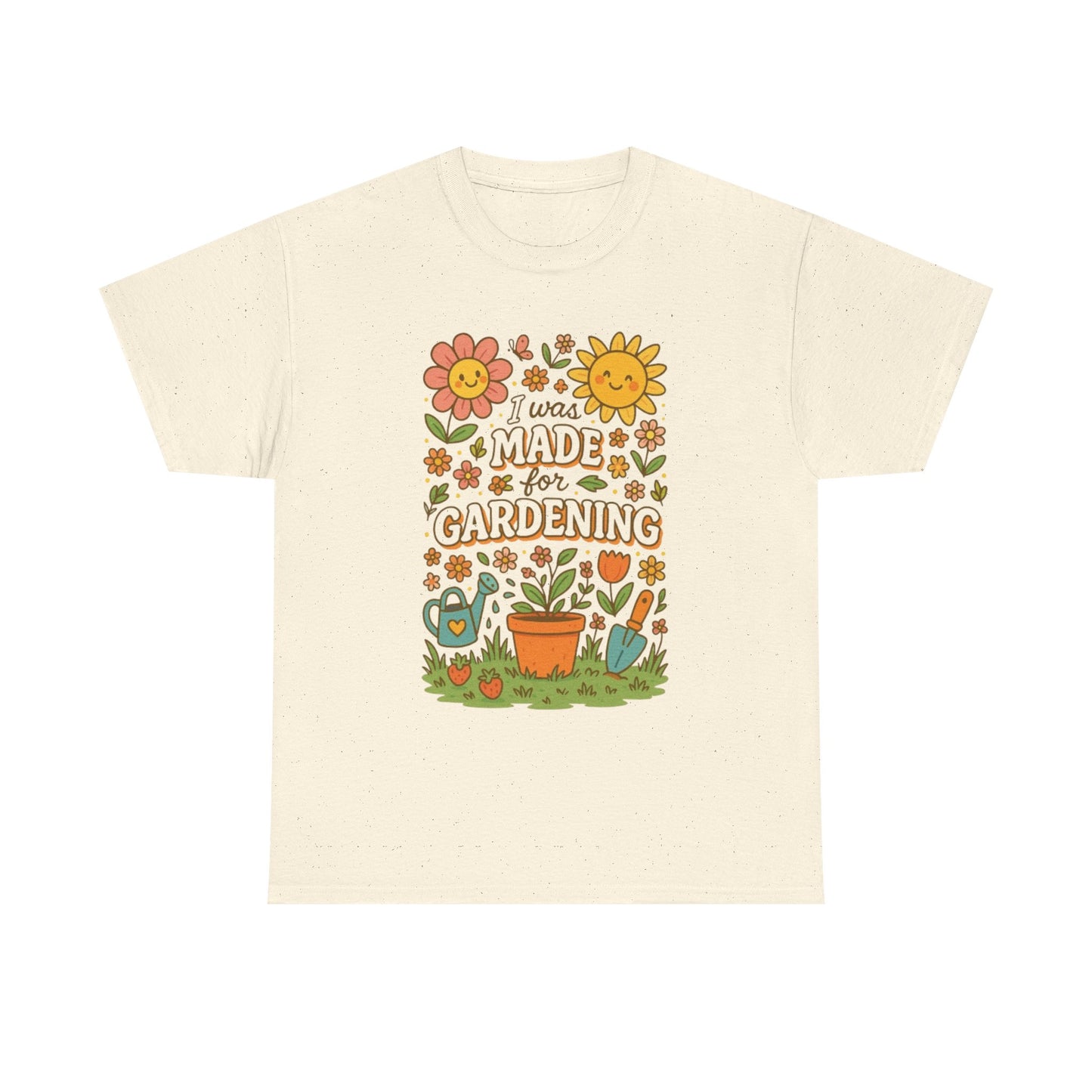 Gardening Lover's Heavy Cotton Tee, Plant Enthusiast Gift, Spring T-Shirt, Gardening Apparel, Nature Lover Shirt, Earth Day Gift
