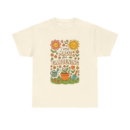 Gardening Lover's Heavy Cotton Tee, Plant Enthusiast Gift, Spring T-Shirt, Gardening Apparel, Nature Lover Shirt, Earth Day Gift