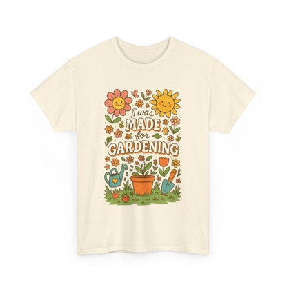 Gardening Lover's Heavy Cotton Tee, Plant Enthusiast Gift, Spring T-Shirt, Gardening Apparel, Nature Lover Shirt, Earth Day Gift