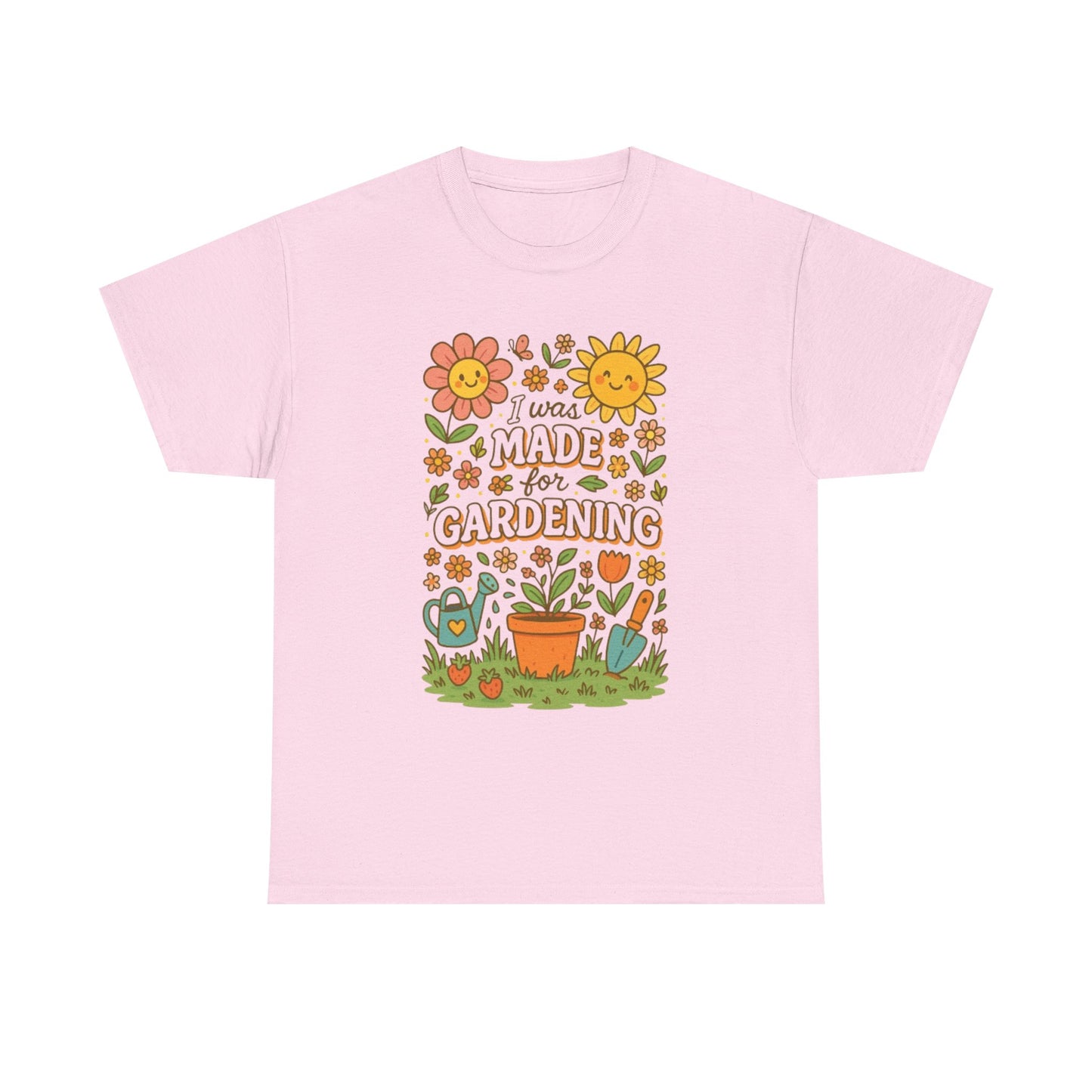Gardening Lover's Heavy Cotton Tee, Plant Enthusiast Gift, Spring T-Shirt, Gardening Apparel, Nature Lover Shirt, Earth Day Gift