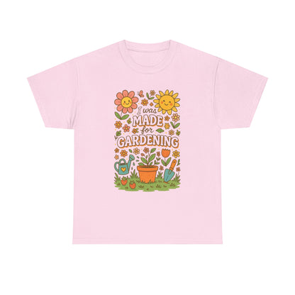Gardening Lover's Heavy Cotton Tee, Plant Enthusiast Gift, Spring T-Shirt, Gardening Apparel, Nature Lover Shirt, Earth Day Gift