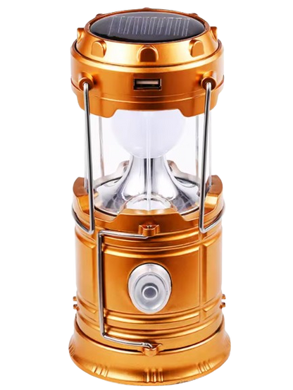 Multi-Function Solar Rechargeable LED Lantern | USB Charging, Flashlight & Power Bank
