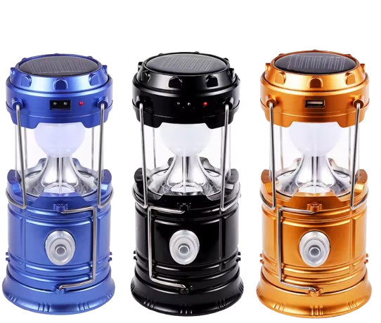 Multi-Function Solar Rechargeable LED Lantern | USB Charging, Flashlight & Power Bank