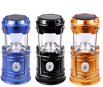 Multi-Function Solar Rechargeable LED Lantern | USB Charging, Flashlight & Power Bank