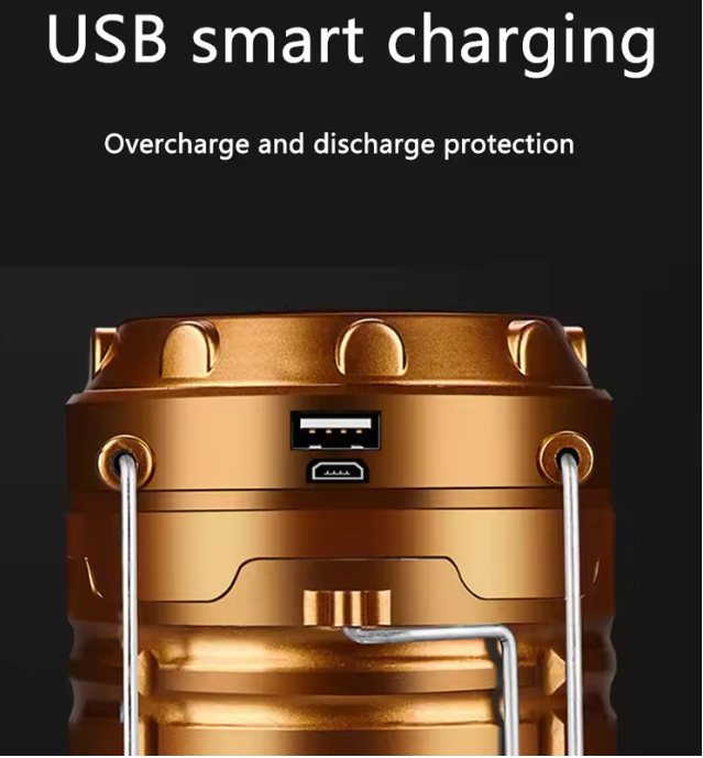 Multi-Function Solar Rechargeable LED Lantern | USB Charging, Flashlight & Power Bank